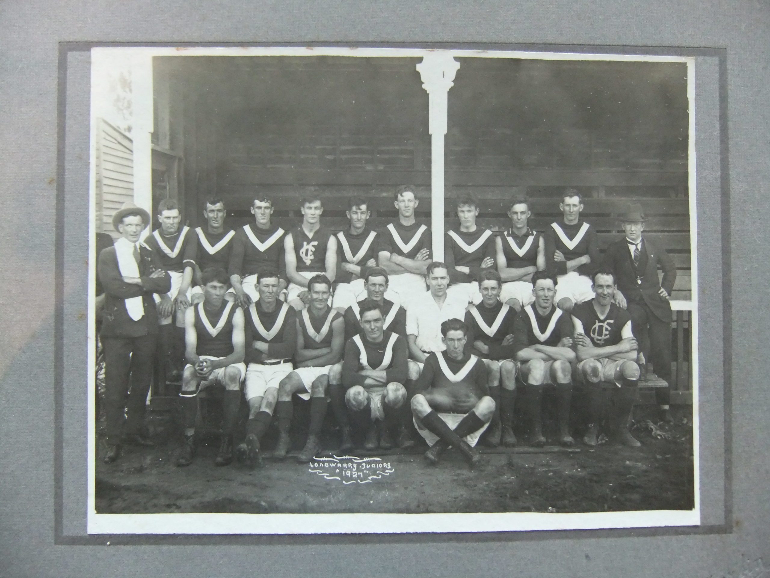 1927 Longwarry Juniors Football Team courtesy of Jeanette Oldham