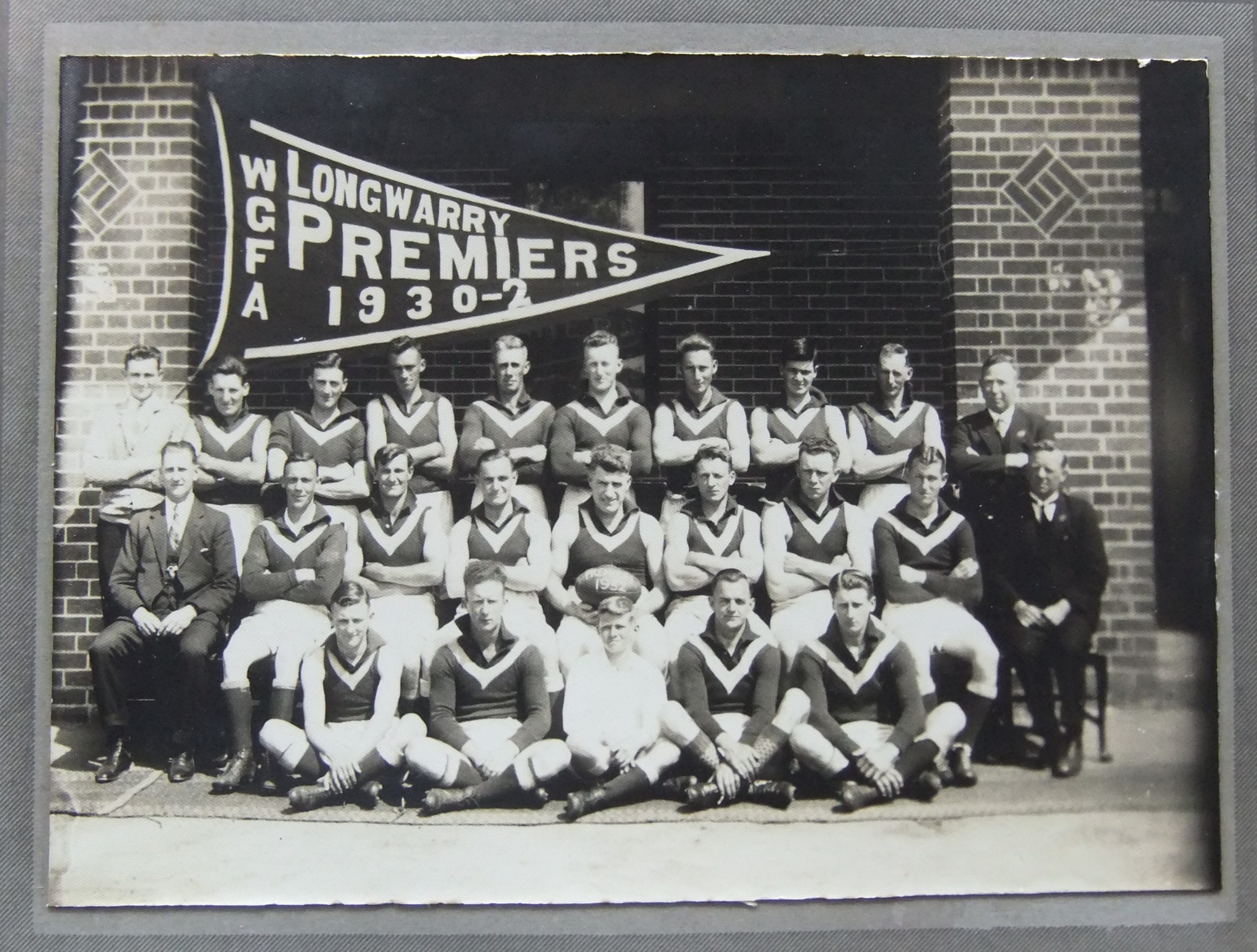 Longwarry Football Team 1930 Premiers courtesy of Jeanette Oldham