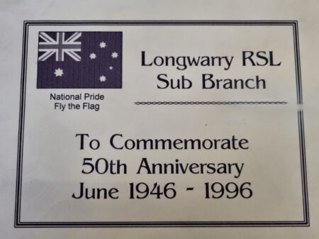 50th Anniversary Plaque