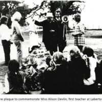 Labertouche School Plaque Comm First Teacher 2