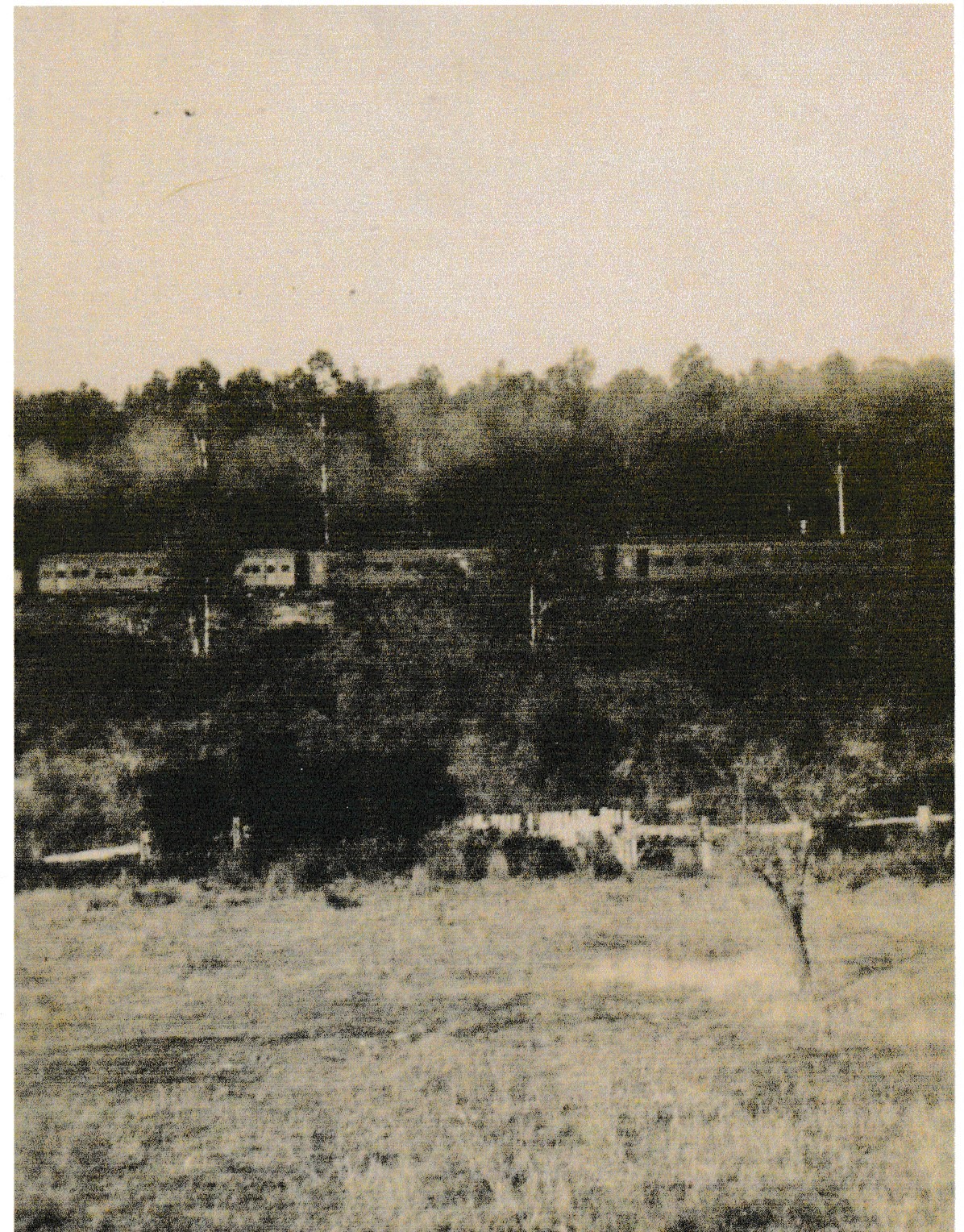 Train Passing Through Rock Cutting Longwarry Hill Date Unknown