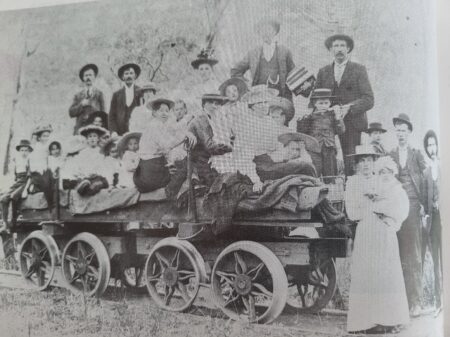 Family Off To Town On Tramway