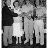 Longwarry Bowls Club Memorial Trophy Presentation 8 May1987 Pic Courtesy Paul Wetering Collection