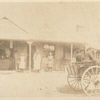 Maiseys Bakery. Tom Maisey, His Daughter And Maggie Lawson (date Unknown)