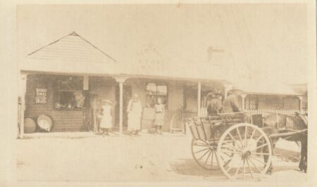 Maiseys Bakery. Tom Maisey, His Daughter And Maggie Lawson (date Unknown)