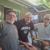 3 Mates Of Longwarry. Trevor Damon, Martin Chmielewski, Allan Damon. Courtesy Lynn Chmielewski
