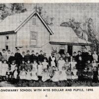 Longwarry School With Miss Dollar And Pupils 1898