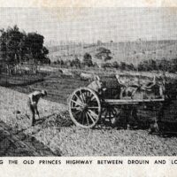 Metalling The Old Princes Highway Between Drouin And Longwarry. Year Unknown