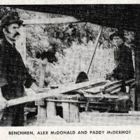 Mill Benchmen, Alex McDonald And Paddy McDermot. Year Unknown.
