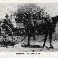 Transport In Longwarry Pre Motor Era. People Unknown. Year Unknown.