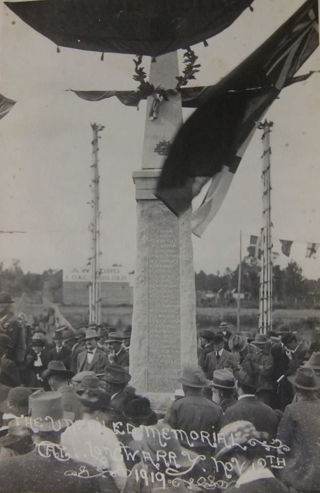 War Memorial Opening Nov 12th 1919